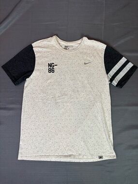Nike Golf Dri-FIT Graphic Shirt Men’s Large NG-86 Black White Athletic Tee